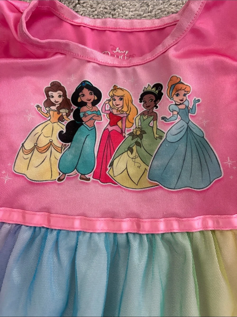 Disney toddler girl Princess & Moana nightgowns 4T